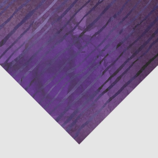 Papier Mousseline Motif à rayures violettes (Détail)