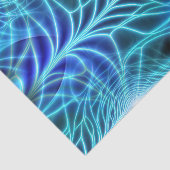 Papier Mousseline Motif à répétition électrique bleu brillant (Détail)