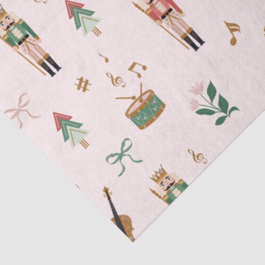 Papier Mousseline Motif à ruban pour Noeud de Noël (Détail)