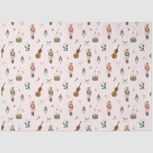 Papier Mousseline Motif à ruban pour Noeud de Noël (Recto)