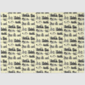 Papier Mousseline Motif à vapeur Locomotive "Steampunk" (Recto)