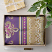 Papier Mousseline Motif abstrait à la mode génial de Boho rétro (Cadeau)