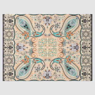 Papier Mousseline Motif abstrait à la mode génial de Boho rétro