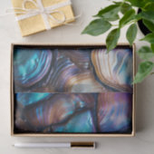 Papier Mousseline Motif Abstrait Abalone Shell (Cadeau)