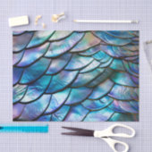 Papier Mousseline Motif Abstrait Abalone Shell (Artisanat)