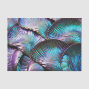 Papier Mousseline Motif Abstrait Abalone Shell