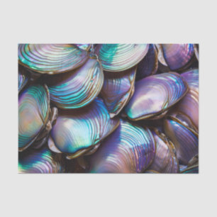 Papier Mousseline Motif Abstrait Abalone Shell