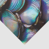 Papier Mousseline Motif Abstrait Abalone Shell (Détail)
