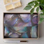Papier Mousseline Motif Abstrait Abalone Shell (Cadeau)