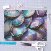 Papier Mousseline Motif Abstrait Abalone Shell (Artisanat)