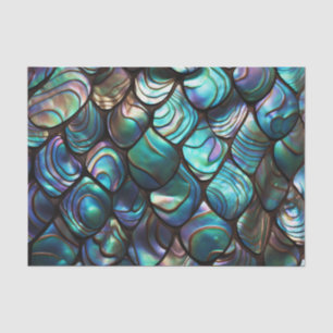 Papier Mousseline Motif Abstrait Abalone Shell