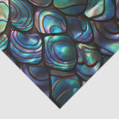 Papier Mousseline Motif Abstrait Abalone Shell (Détail)