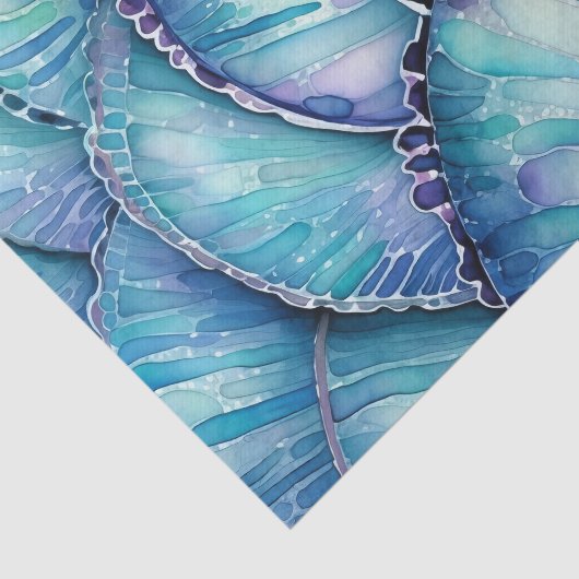 Papier Mousseline Motif Abstrait Abalone Shell (Détail)