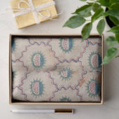 Papier Mousseline Motif Abstrait avec lignes courbes et points papie (Cadeau)