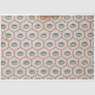 Papier Mousseline Motif Abstrait avec lignes courbes et points papie