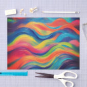 Papier Mousseline Motif Abstrait Bright Bright (Artisanat)