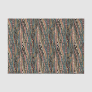 Papier Mousseline Motif abstrait dans le style ethnique