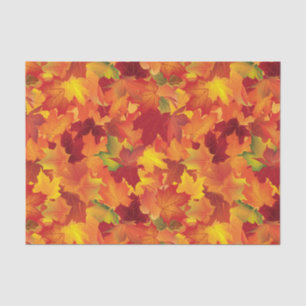 Papier Mousseline Motif abstrait de feuille d'automne