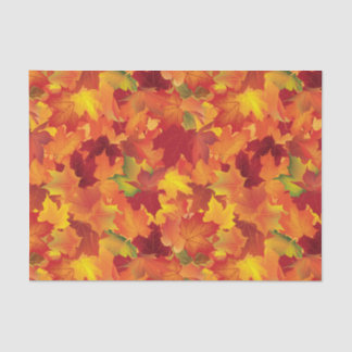 Papier Mousseline Motif abstrait de feuille d'automne