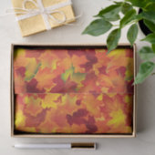 Papier Mousseline Motif abstrait de feuille d'automne (Cadeau)