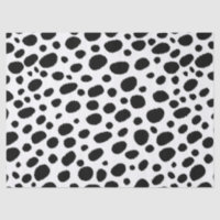 Motif Abstrait de points de guépard noir et blanc