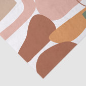 Papier Mousseline Motif Abstrait de ton terrestre (Détail)