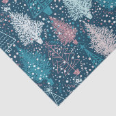 Papier Mousseline Motif Abstrait des arbres de Noël (Détail)