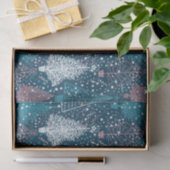 Papier Mousseline Motif Abstrait des arbres de Noël (Cadeau)
