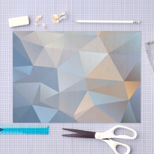 Papier Mousseline Motif abstrait frais de triangle (Artisanat)