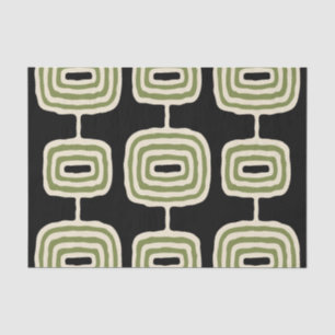 Papier Mousseline Motif Abstrait moderne du milieu du siècle
