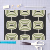 Papier Mousseline Motif Abstrait moderne du milieu du siècle (Artisanat)