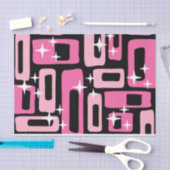 Papier Mousseline Motif Abstrait moderne du milieu du siècle (Artisanat)