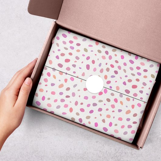 Papier Mousseline Motif Abstrait moderne en rose