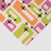 Papier Mousseline Motif Abstrait moderne rétro du milieu du siècle (Détail)