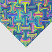 Papier Mousseline Motif Abstrait multicolore (Détail)