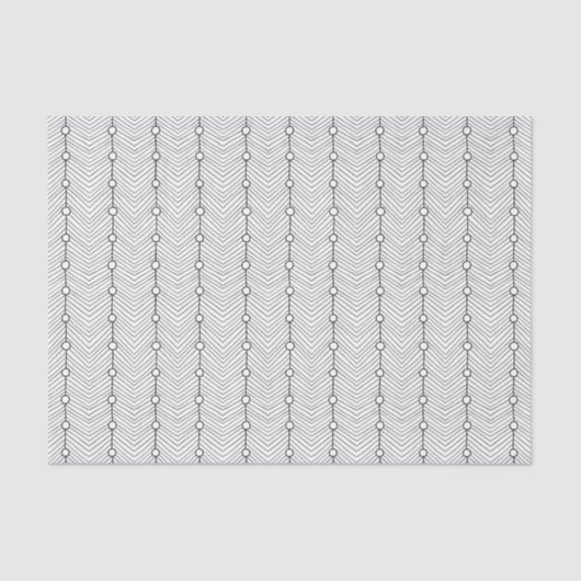 Papier Mousseline Motif Abstrait noir et blanc rétro (Recto)