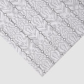 Papier Mousseline Motif Abstrait noir et blanc rétro (Détail)