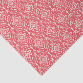 Papier Mousseline Motif Abstrait rouge marocain (Détail)