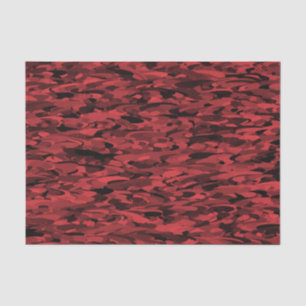 Papier Mousseline Motif Abstrait Rouge Noir