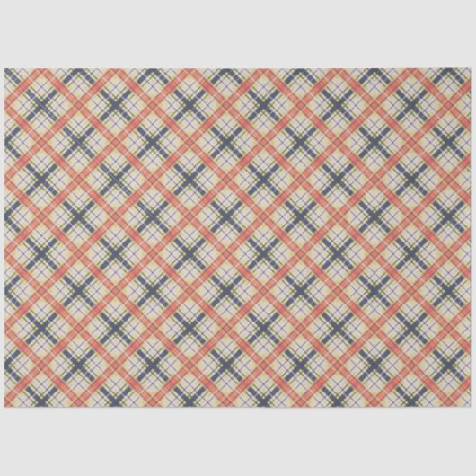 Papier Mousseline Motif abstrait sans à damiers plaid (Recto)