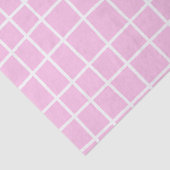 Papier Mousseline Motif Abstrait Soft Pink Grid (Détail)