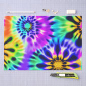 Papier Mousseline Motif Abstrait Tie Dye Adire (Artisanat)