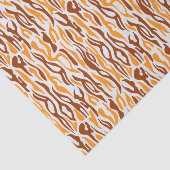 Papier Mousseline Motif Abstrait Tiger Stripes (Détail)