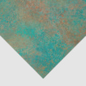 Papier Mousseline Motif Abstrait Turquoise de cuivre du sud-ouest (Détail)