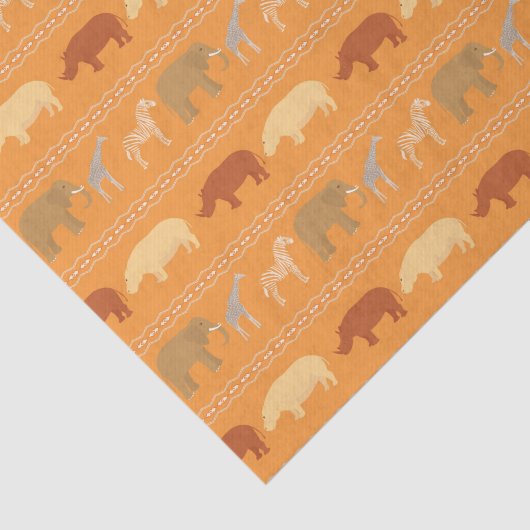 Papier Mousseline Motif africain (Détail)