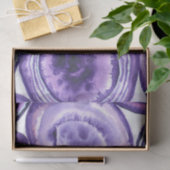 Papier Mousseline Motif agate violet (Cadeau)