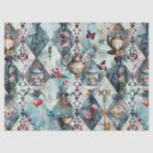 Papier Mousseline Motif Alice au Pays des Merveilles (Recto)
