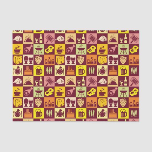 Papier Mousseline Motif alimentaire 3 (Recto)