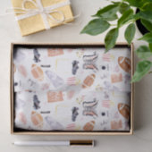 Papier Mousseline Motif américain de football (Cadeau)