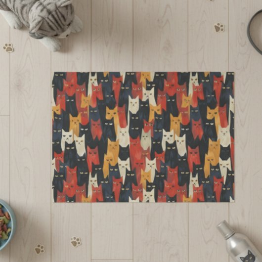 Papier Mousseline Motif amusant face à chat